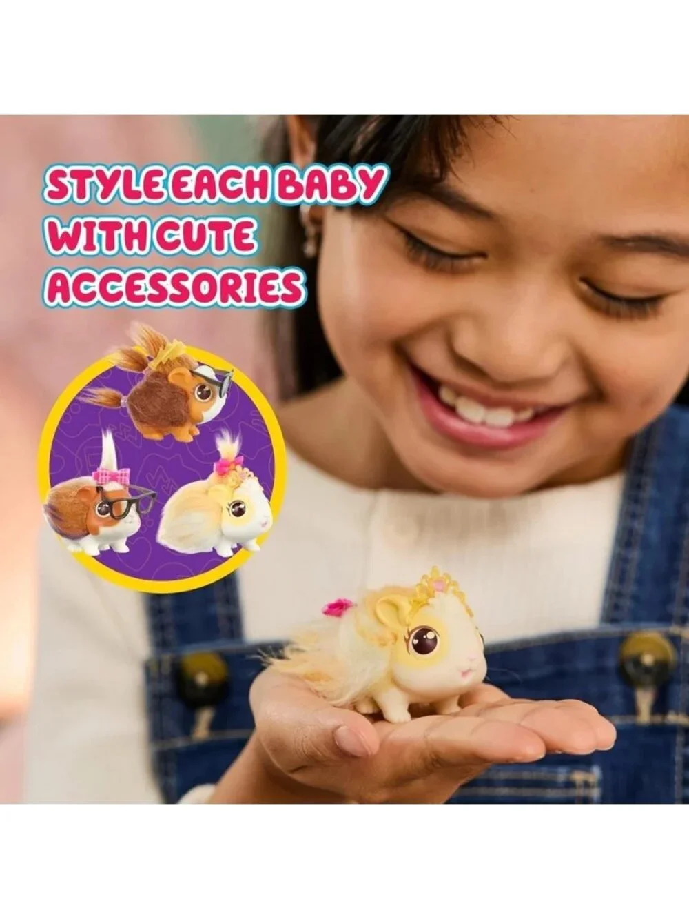 Little Live Pets Mama Surprise Guinea Pig Plush Hutch 3 Babies 20+ Sounds NEW